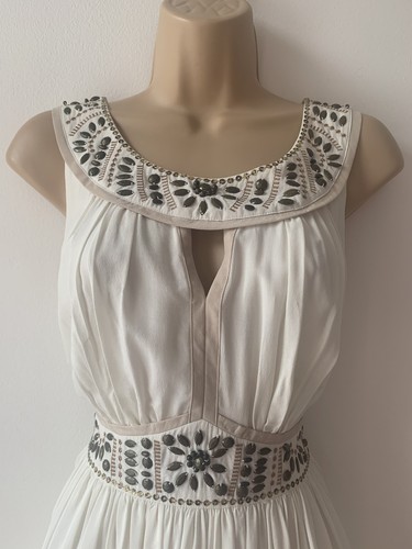 BODEN size 10 Beautiful Bead Embellished Boho Style Dress - Picture 4 of 7