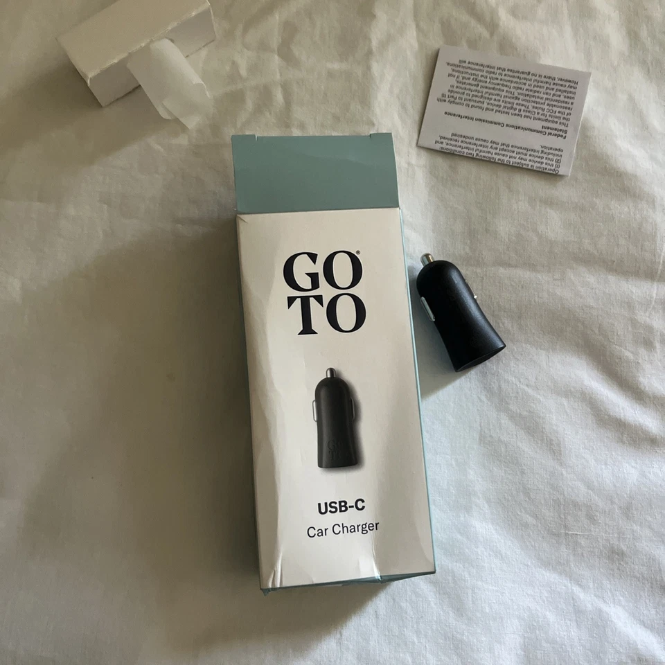 GoTo USB-C Car Charger Plug In USB C Port Connection Compact Fast Charging - Image 2 of 4
