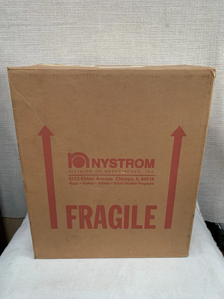 Globo terráqueo vintage Nystrom 16" TOTALMENTE NUEVO Foto 4 de 4