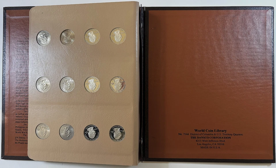 2009 PD&S Proof Coins in Dansco 7144 Statehood DC & US Territory-Silver not Incl - Image 4 of 4
