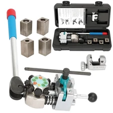 Professional Brake Line Flare Tool Kit for 45 Degree, Bubble, Double Brake Fl...