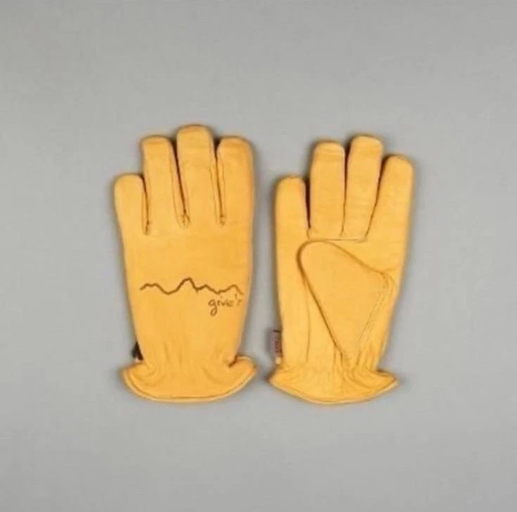 Give’r Classic Cowhide Work Gloves - NWT, Size: L