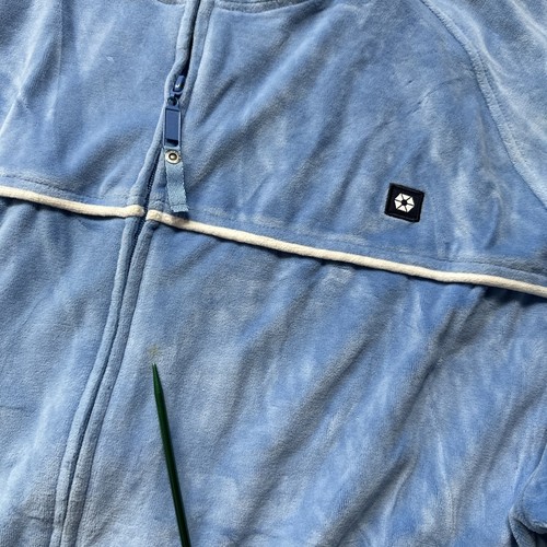 Vintage Men’s XL South Pole Blue Velour Track Suit Hip Hop Retro Streetwear - Picture 8 of 22