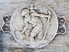 ANCIENNE PLAQUE SAINT CHRISTOPHE POUR TABLEAU DE BORD  SIGNÉ STEINER