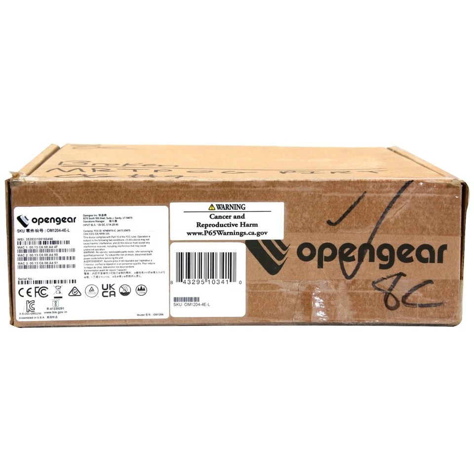 Opengear OM1200 Administrador de Operaciones / Dispositivo de Administración de Red [OM1204-4E-L] Foto 3 de 4