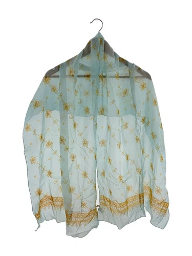 Foulard en soie bleu Christian Dior