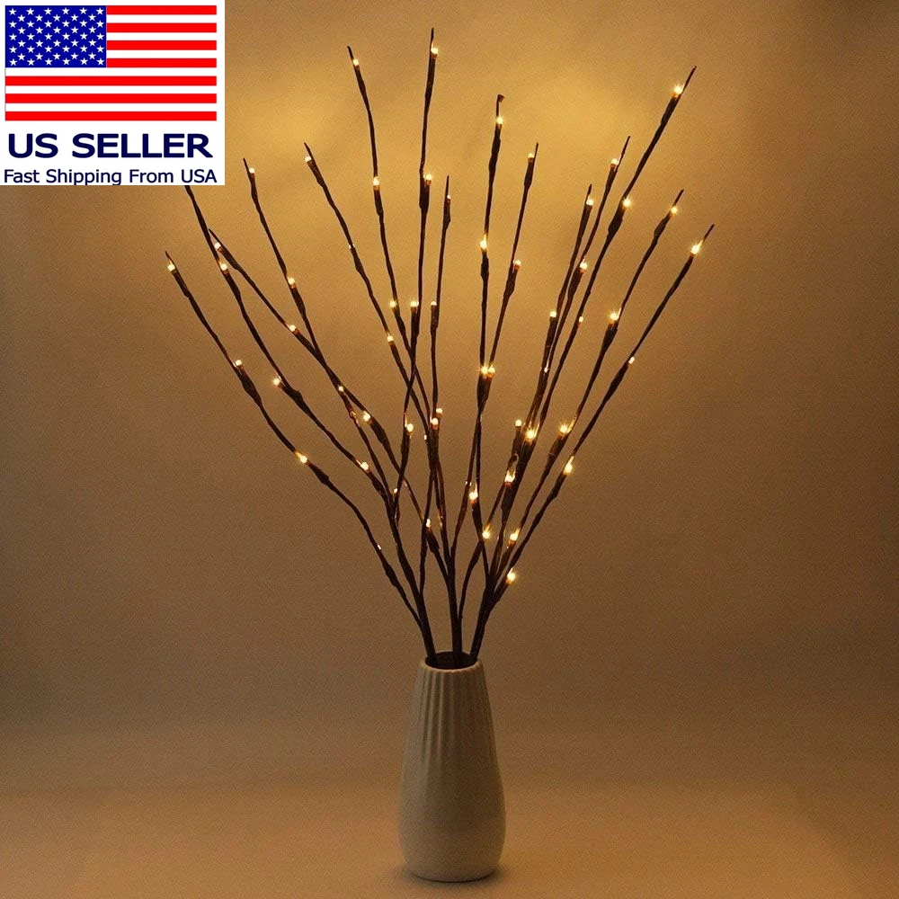 LED Branch Lights, Battery Powered, Warm White, Brown, Plastic, 20 LED, 5 Bendab
Opens in a new wind