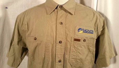 HEAVY DUTY!! CARHARTT button-up SHORT SLEEVE WORK shirt sz SM - 2XL (C8P) - Picture 3 of 4