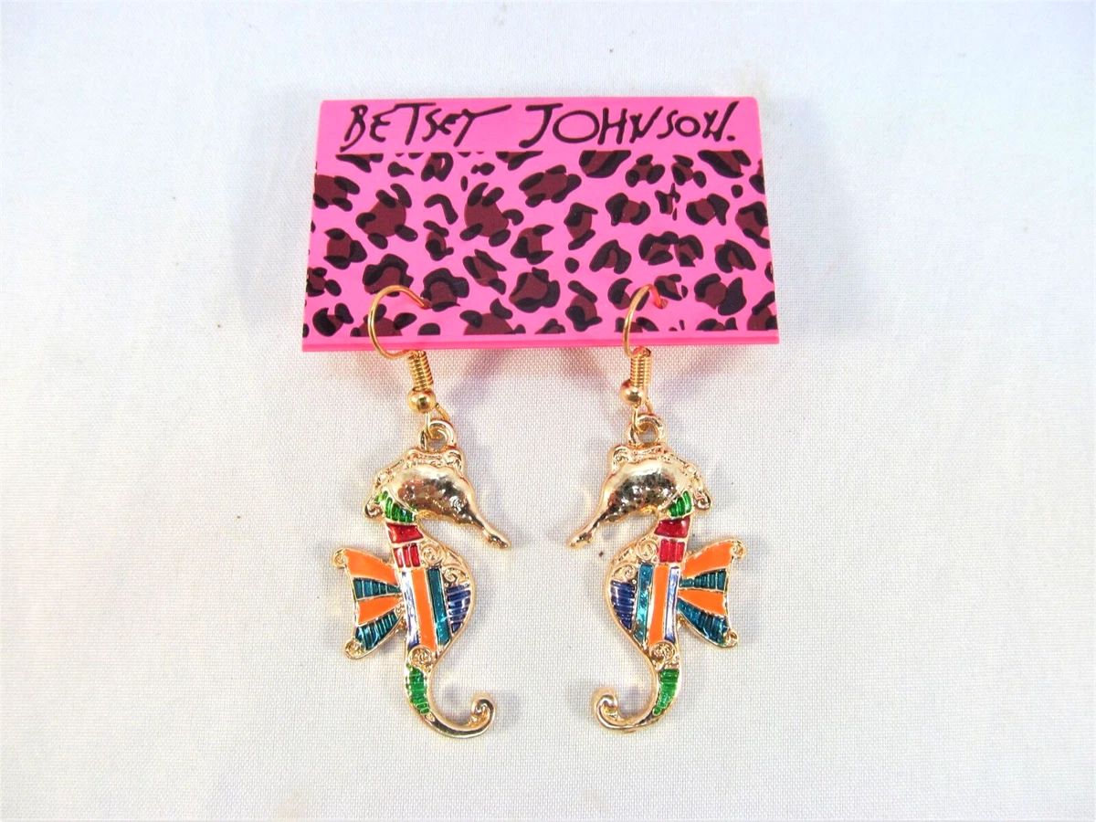 Betsey johnson seahorse earrings deals