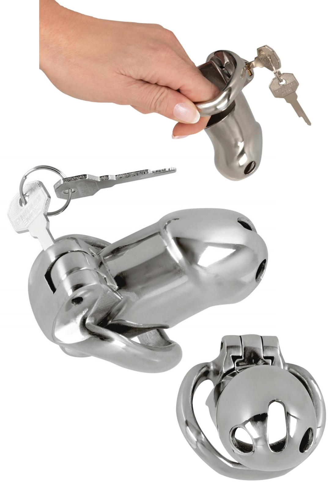 Cintura di castità sadomaso cock cage maschile bondage sexy toy costrittivo bdsm