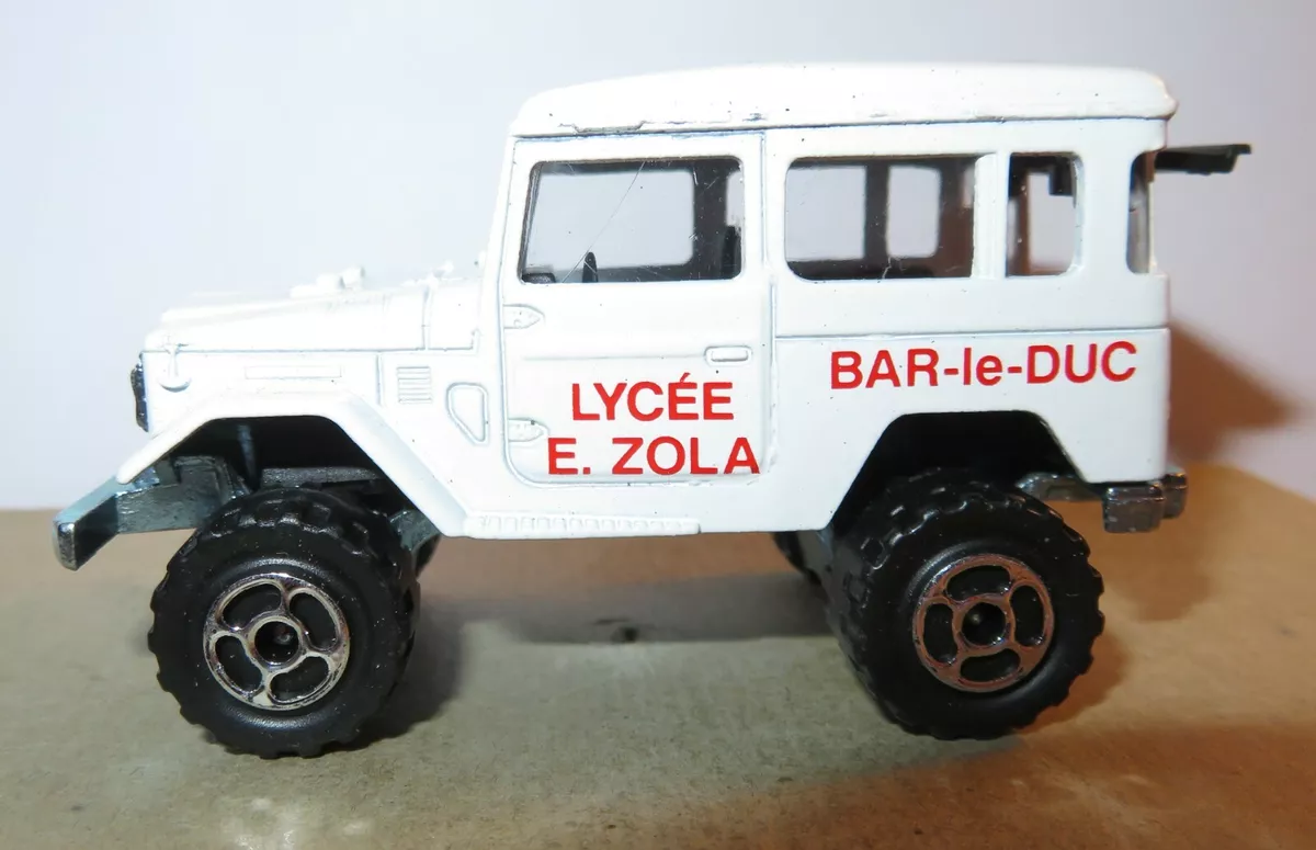 b MAJORETTE 1987 TOYOTA LAND CRUISER 4X4 1 53 277 REFUGE SPA CATHY LYCEE ZOLA