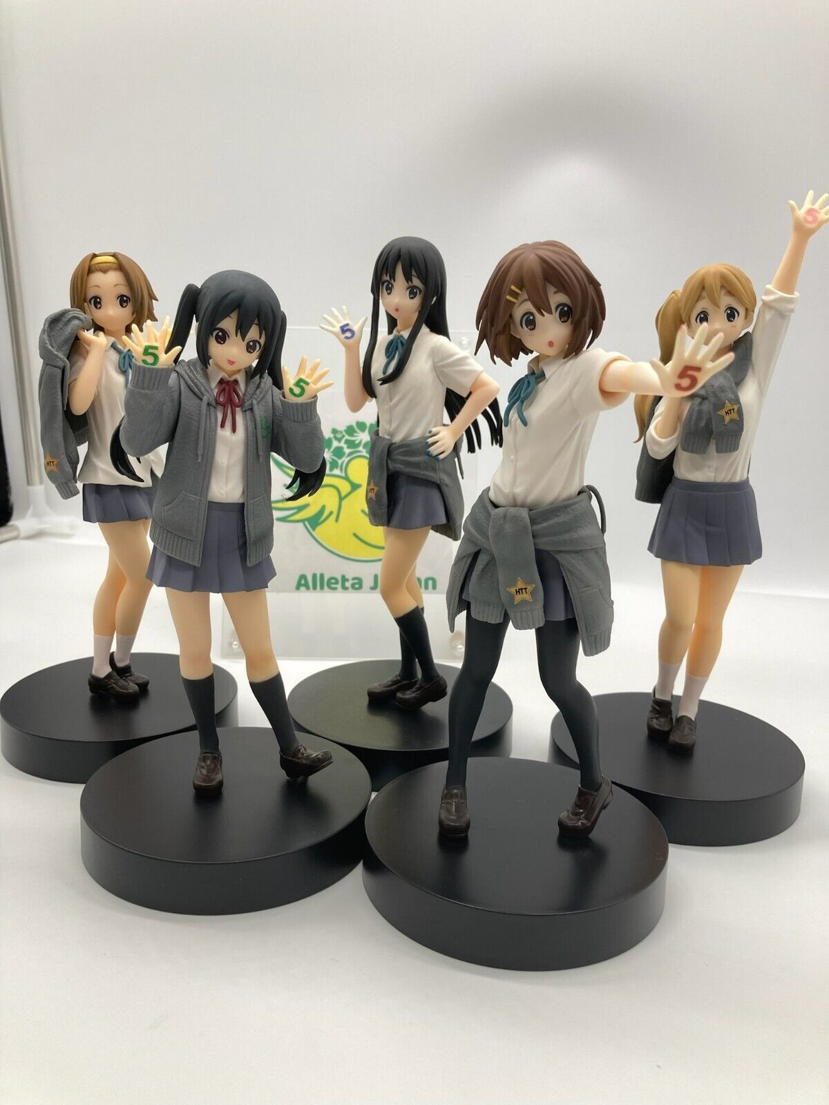 K ON 5th Anniversary SQ Figure 5 Set Yui Mio Azusa Ritsu Tsumugi Anime