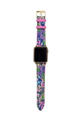 LILLY PULITZER Leather Apple Watch Band ~ How You Like Me 