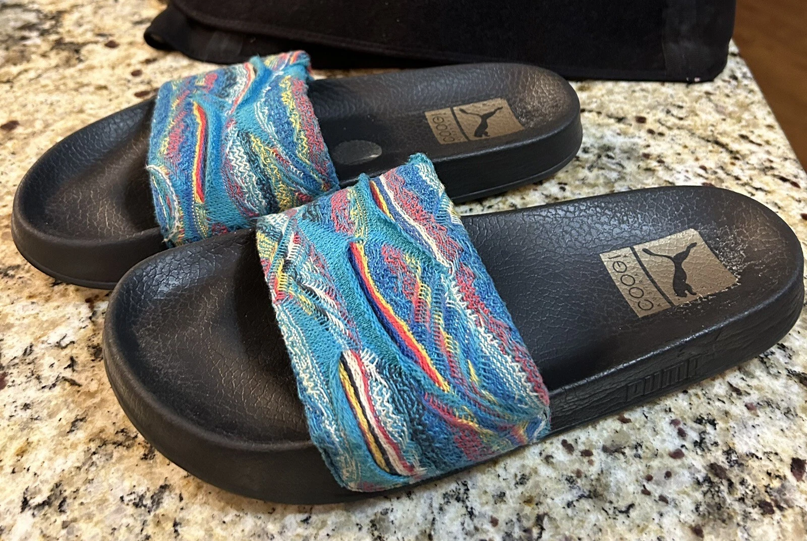 Slides da donna Puma Coogi multicolore a maglia taglia 9 usati
