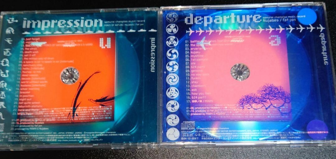 Samurai Champloo music record departure impression set of 2