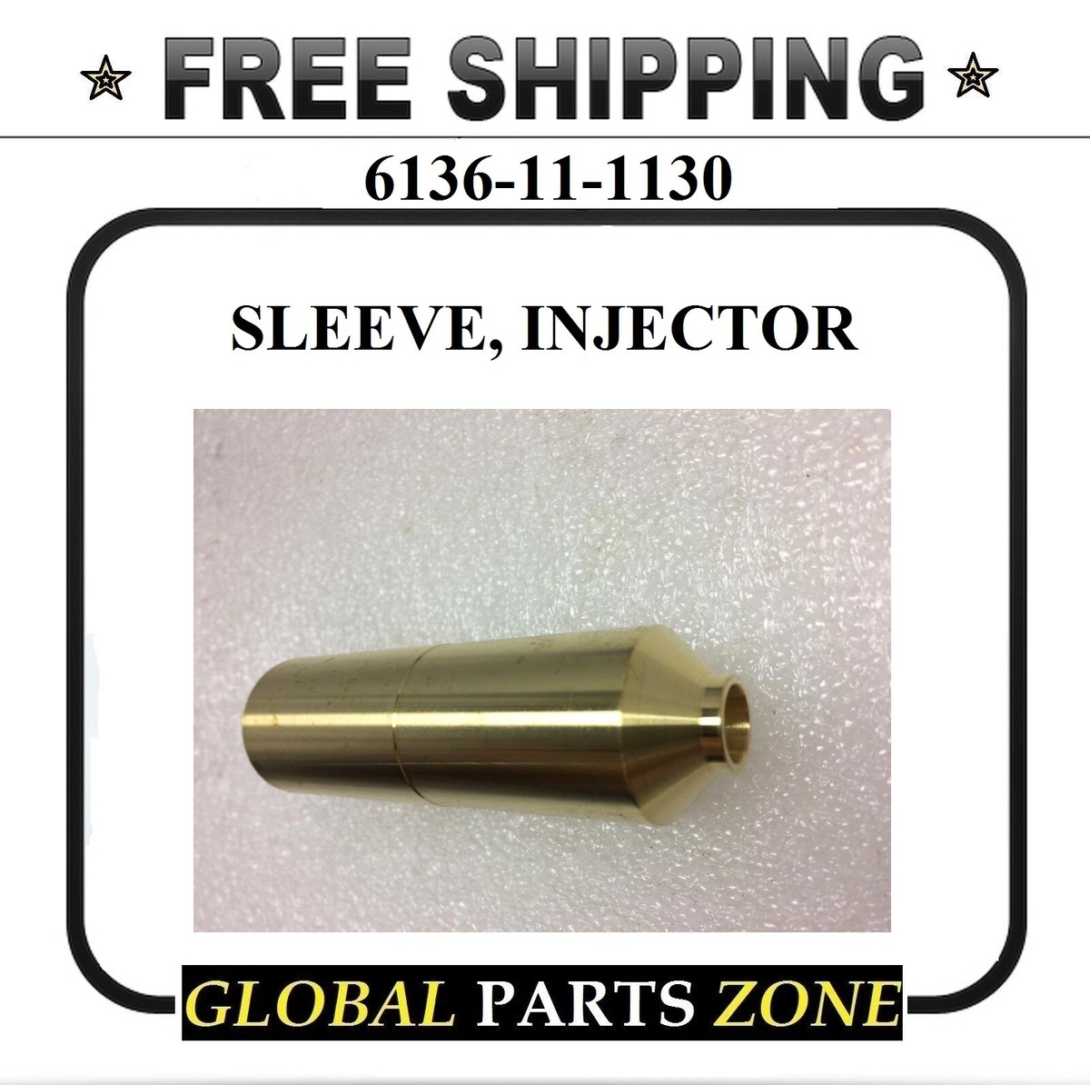 6136-11-1130 - SLEEVE, INJECTOR S6D105 6136111130 fits