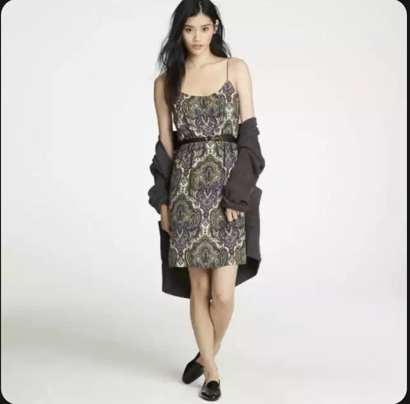 J crew top paisley dress