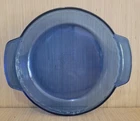 ANCHOR HOCKING COBALT BLUE PIE PLATE GLASS 9" FLUTED DEEP DISH OVENWARE Bakeware