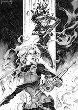 GI Joe #252 - 1st Kael Ngu Cover!! - B&W Virgin Variant - 2018 - NM min - HTF!