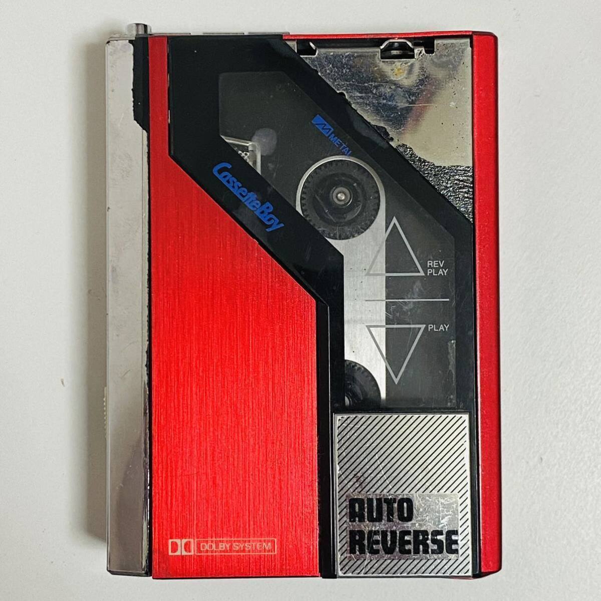 AIWA Cassette Boy HS-P7 Red Stereo Auto Reverse Junk Retro AIWA Cassette Boy HS-P7 Red Stereo Auto Reverse Junk Retro