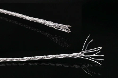 HIFI 8 Core Silver Plated Headphone AUX Audio Cable 3.5mm Balanced to 4.4mm Male - Picture 5 of 6