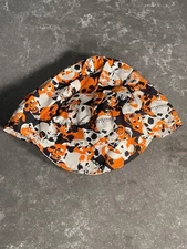 Funk Stitch Orange Skulls Cycling Cap Size Medium Hat NEW
