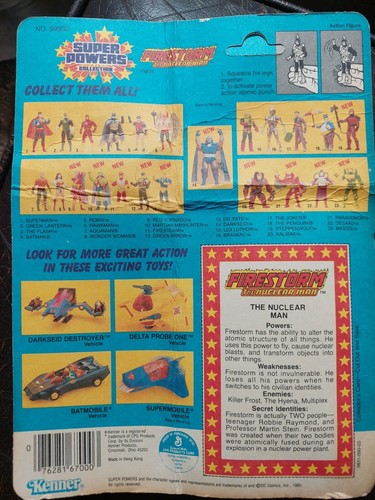 Kenner DC Super Powers Collection Firestorm Action Figure No. 99930 Carded 1985 - Picture 2 of 2