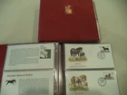 138 WESTMINSTER COLLECTORS SOCIETY 2 ALBUMS GREAT BRITAIN'S COMMEMORATIVE STAMPS