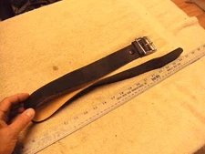 Dutyman Heavy Duty Garrison Pants Belt 1611,  Size 28, Black Leather ,