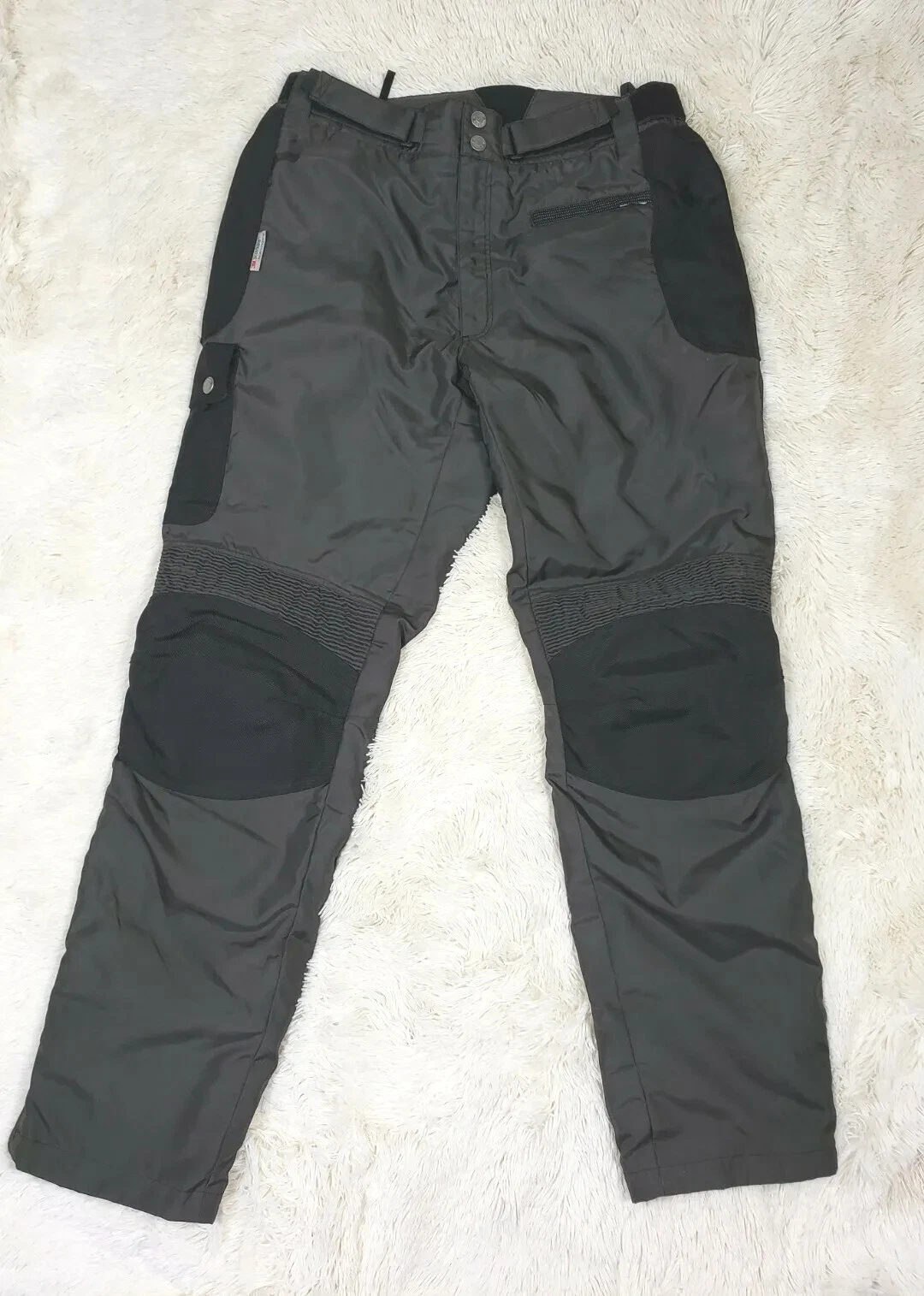 Cafe Racer Pants Men's Size 36 Waterproof Breathable Motorcycle Black Padded T