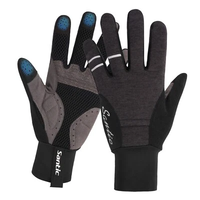SANTIC ROCKBROS Radhandschuhe Fahrrad Handschuh Frühling/Herbst Touchscreen Herren Neu