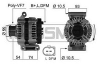 Messmer Lichtmaschine Generator 150A 14V FüR Land Rover Defender Station Wagon