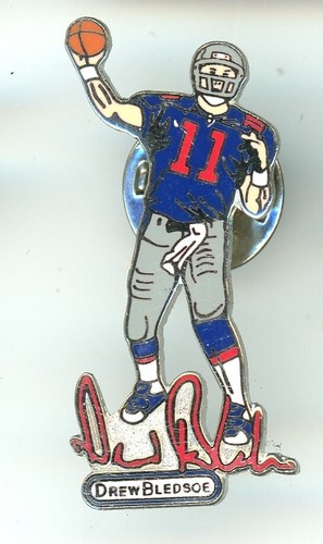 Patriots Vintage Pin Choice Some new on card New England NFL Brady Bledsoe - Picture 13 of 31