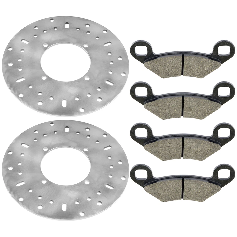 2 rotor de disco de freno delantero y pastillas para Polaris Sportsman 700 2002 2003 2004-2007 Foto 4 de 4