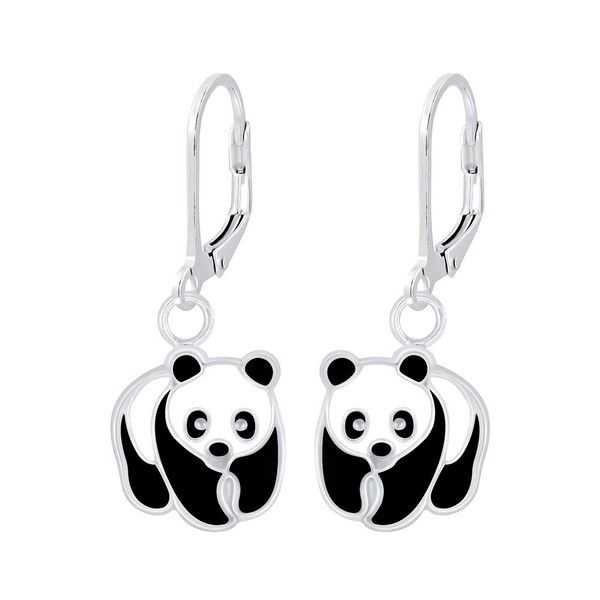 Panda BäR Ohrringe Mit Brisur Sterling Silber 925 Kinder OhrhäNger Damen MäDchen-image