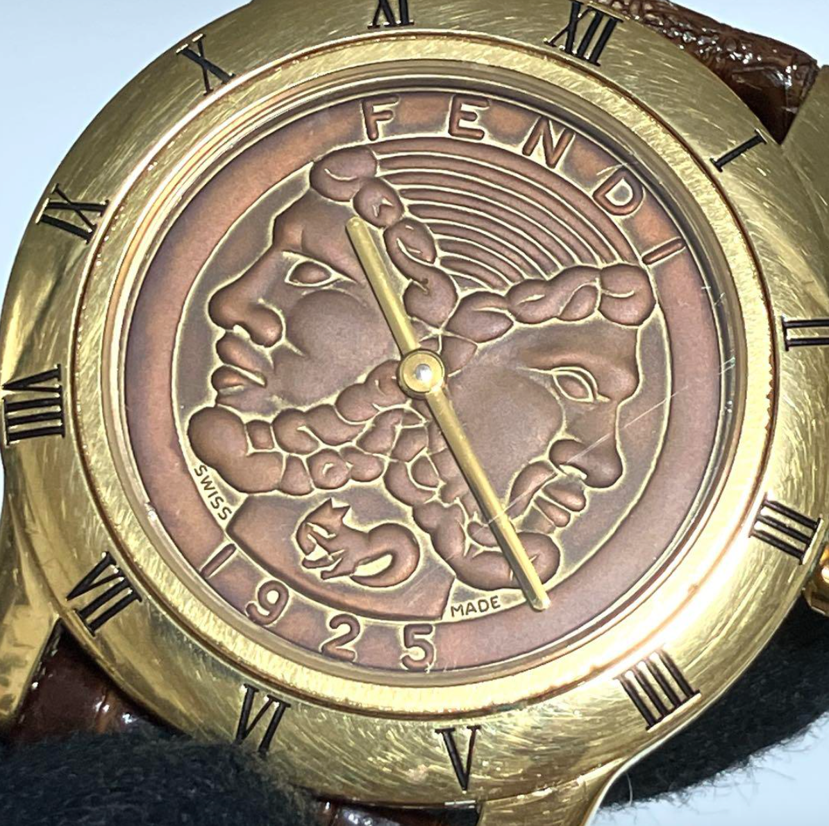 フェンディ 800G ヴィンテージ メンズ 時計 ゴールド ラウンド