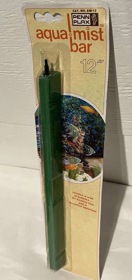 Penn Plax Vintage Pecera Acuario Piedra de Aire Aqua Niebla Bar 12” 1990 Nuevo Foto 2 de 4