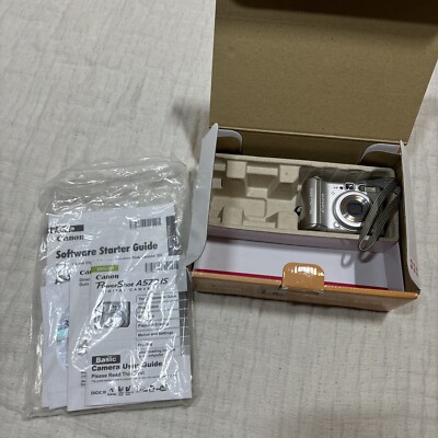 Canon PowerShot A570 IS Digital Camera Silver PC1225 7.1MP w