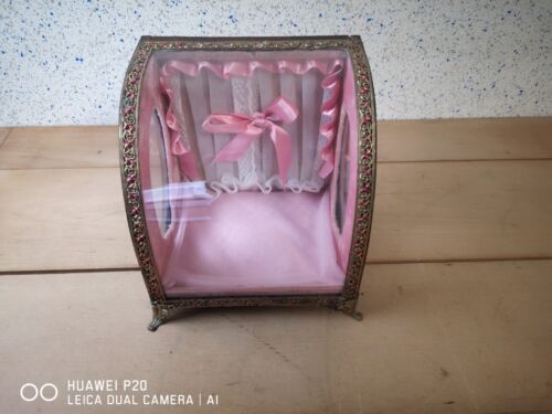 ancienne vitrine coffret a bijoux globe de mariée - Photo 1/15