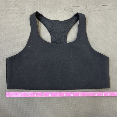 (2) Athleta Girl Solid Black Sports Bra Top Racerback Size XXL/16 FS Charity - Picture 8 of 14