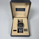 Vintage Seiko A128-5010 gents Steel Digital LCD Watch Working Need Battery