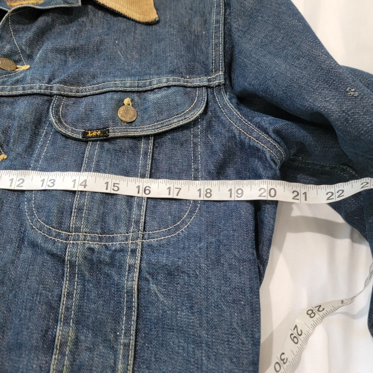 Vintage 70S Lee Storm Rider Mens Jean Jacket Medium Corduroy