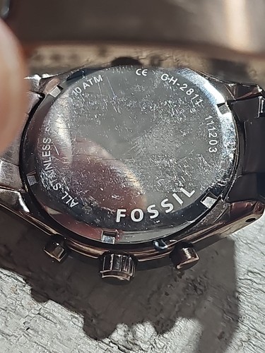 Fossil Flight Chronograph Stainless 38mm Brown Watch CH-2811 #5951 - Picture 4 of 7