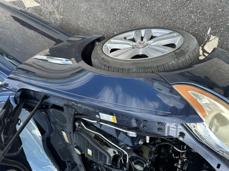 10-19 Jaguar X351 XJ XJR lateral derecho pasajero guardabarros panel de ala azul OEM Foto 2 de 2