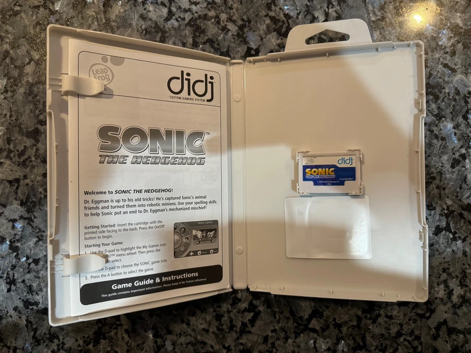 Sonic the Hedgehog 2008 Leapfrog Didj Custom Learning Game complete CIB - Image 4 of 4