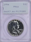 1956 PROOF FRANKLIN HALF DOLLAR PCGS PR66 OGH RATTLER