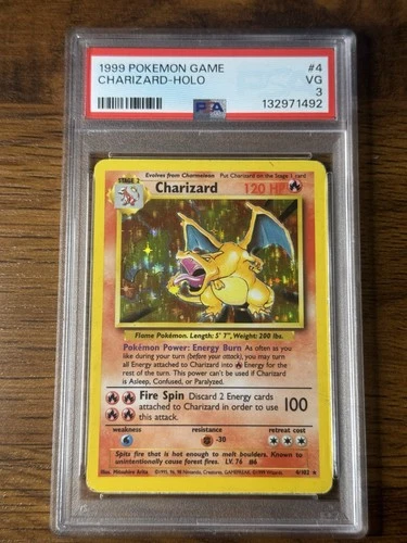 Charizard 004/102 Base Set Holo PSA 3