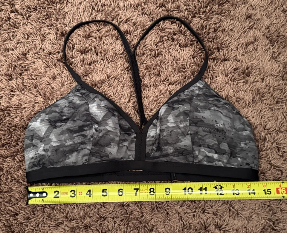 Женский Oakley черный и серый камуфляж бикини верх - без размера ярлык | стиль 582001-01K - Изображение 3 из 4