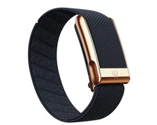 Whoop 5.0/MG Superknit Band - Deep (navy) Blue - Rose Gold Clasp - Whoop Logo