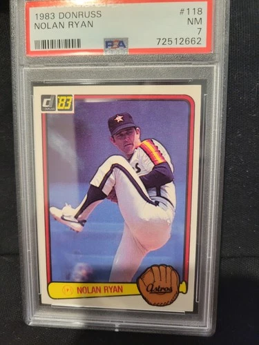 1983 Donruss Nolan Ryan #118 PSA 7 HOF